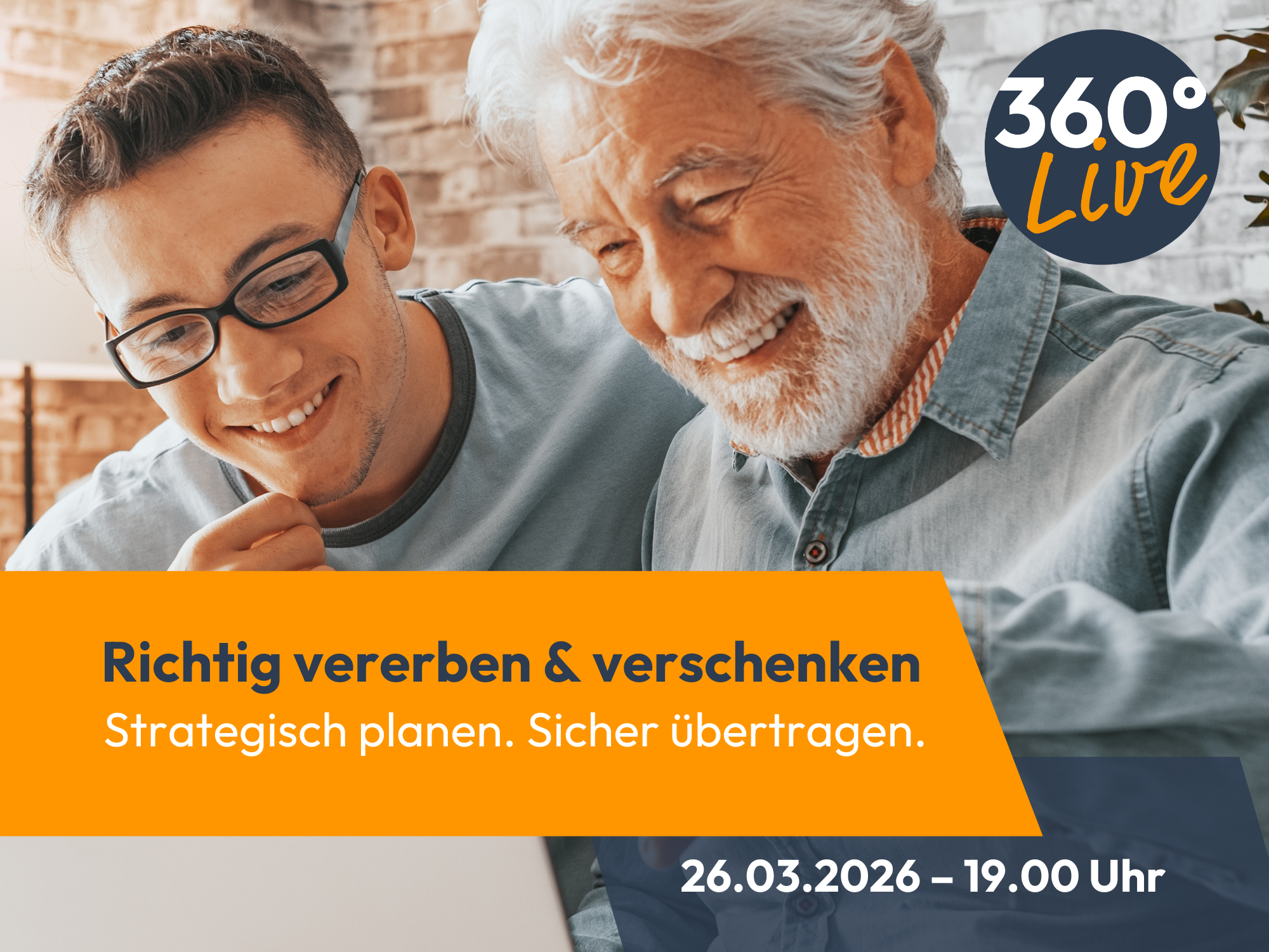 'Event Erbschaft mann alt mann jung